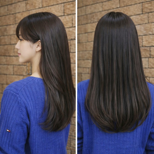 自然体のナチュラルロング